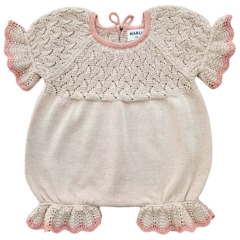 Awena Romper in Oatmilk by Mabli