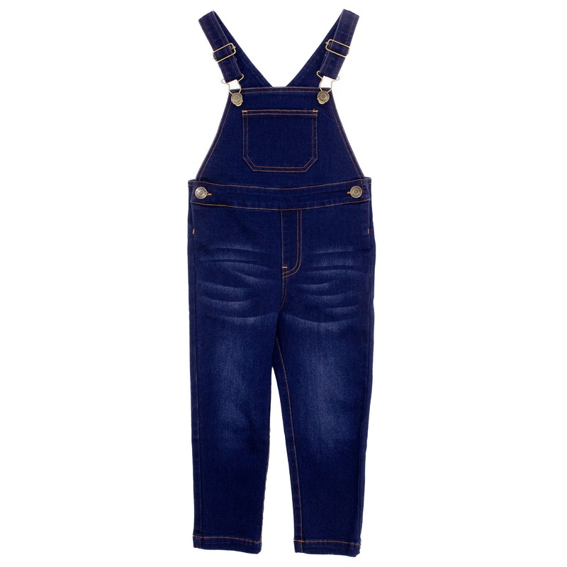 Boys Lowcountry Overalls Dark Wash