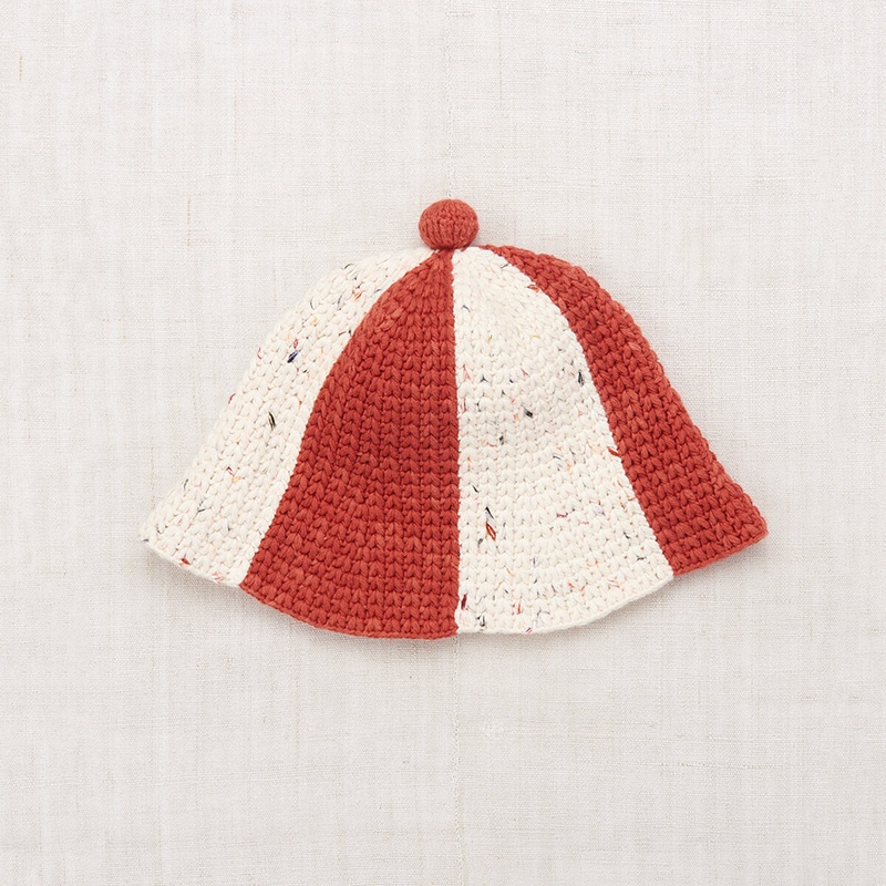 Crochet Tulip Hat in Claystone by Misha & Puff