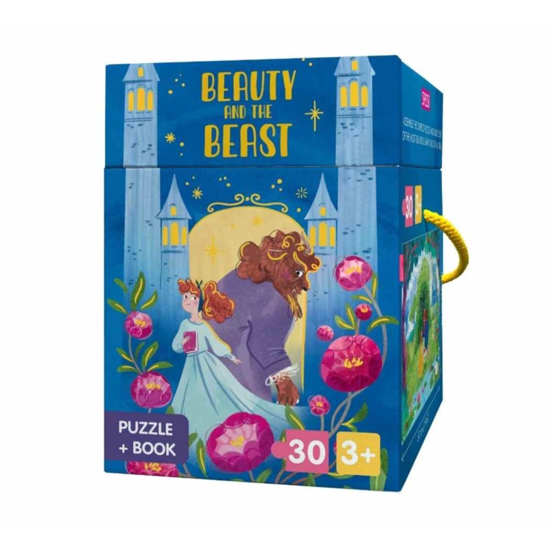 Fairy Tale Puzzle & Book Set - Beauty and the Beast - Sassi - DISCOUNTED