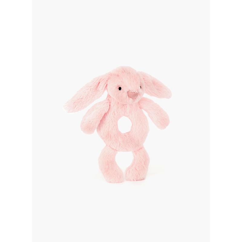 Jellycat Bashful Bunny Ring Rattle in Pink