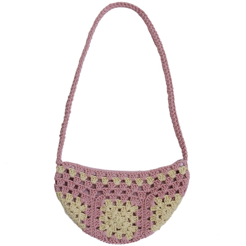 Luigi Shoulder Bag in Dusty Pink by Kalinka