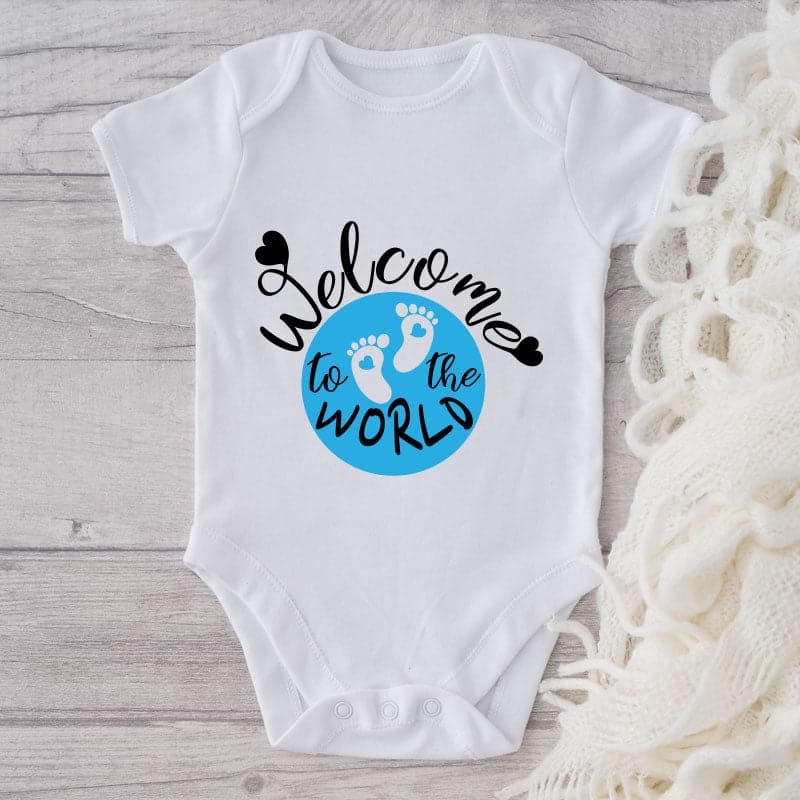 Welcome To The World-Onesie-Adorable Baby Clothes-Clothes For Baby-Best Gift For Papa-Best Gift For Mama-Cute Onesie
