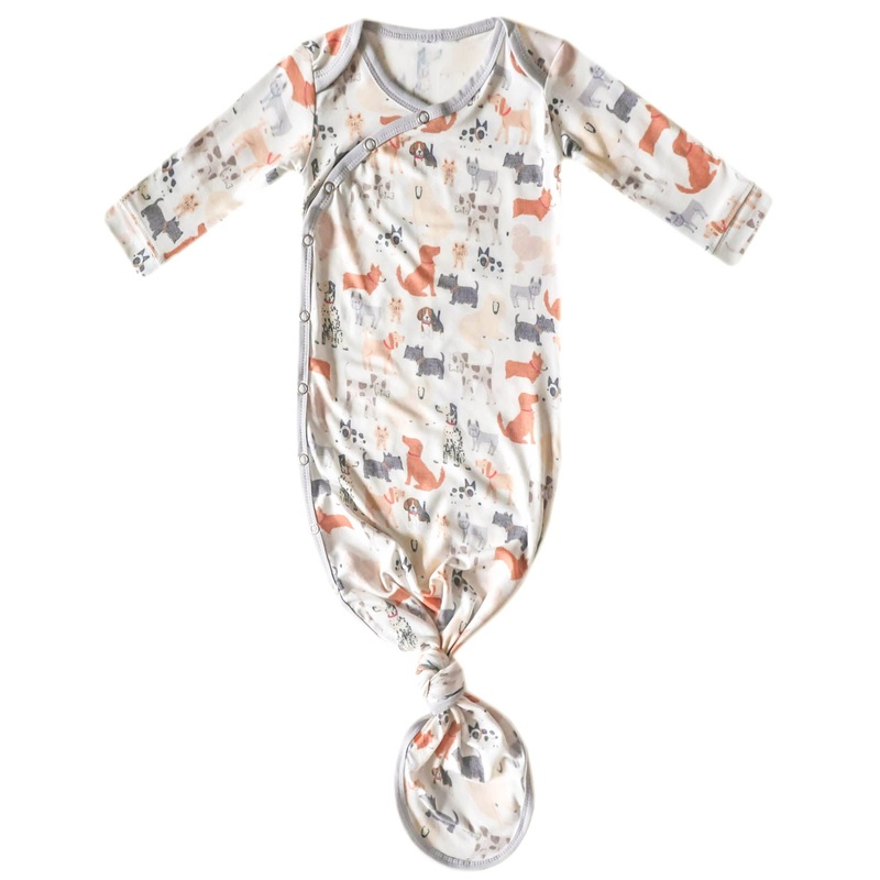 Newborn Knotted Gown - Rufus