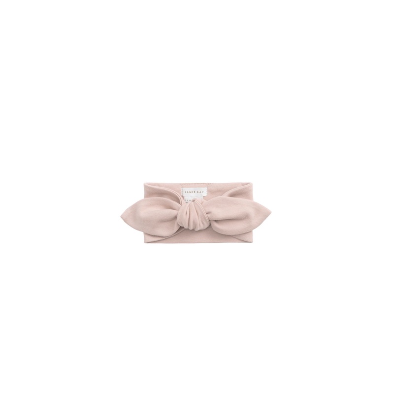 Organic Cotton Headband - Shell Pink