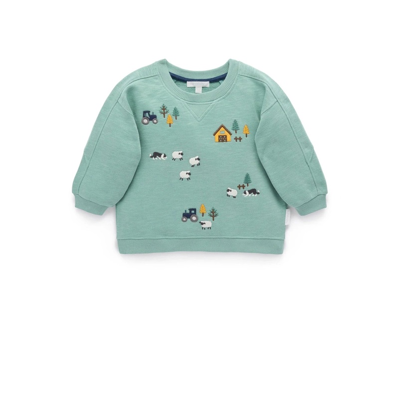 Purebaby - Hearding Sheep Windcheater | Pea Green