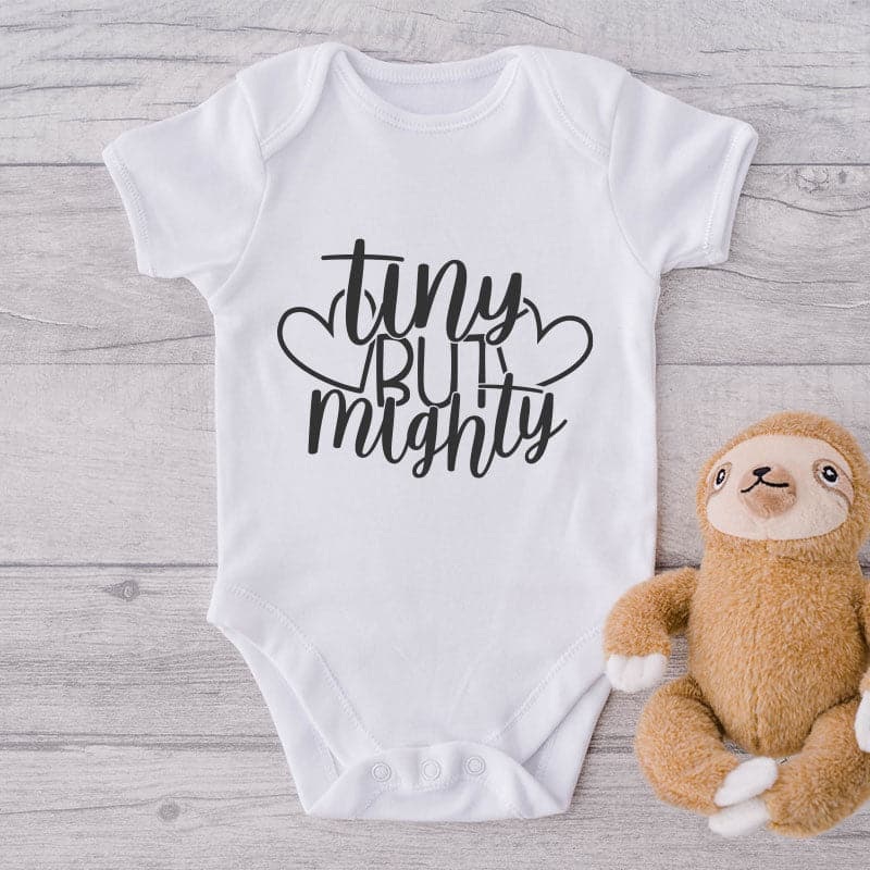 Tiny But Mighty-Onesie-Best Gift For Babies-Adorable Baby Clothes-Clothes For Baby-Best Gift For Papa-Best Gift For Mama-Cute Onesie UVU416350681157
