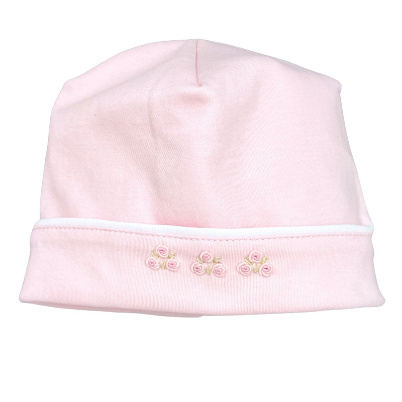 Emily Embroidered Hat - Pink