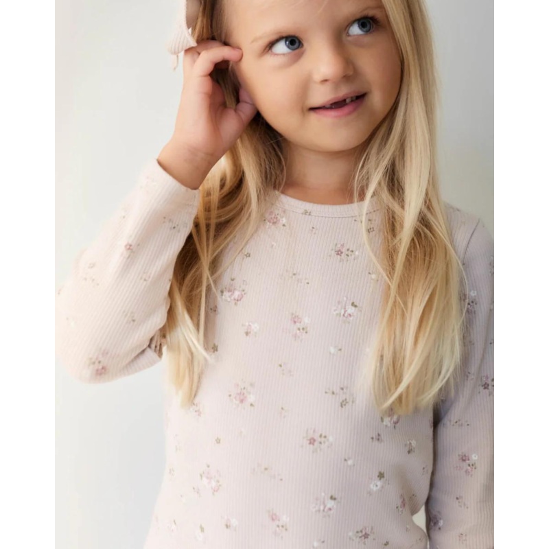 FINE RIB LONG SLEEVE TOP