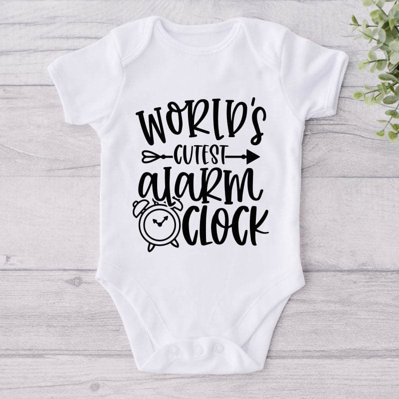 World's Cutest Alarm Clock-Onesie-Best Gift For Babies-Adorable Baby Clothes-Clothes For Baby-Best Gift For Papa-Best Gift For Mama-Cute Onesie UVU416350681113