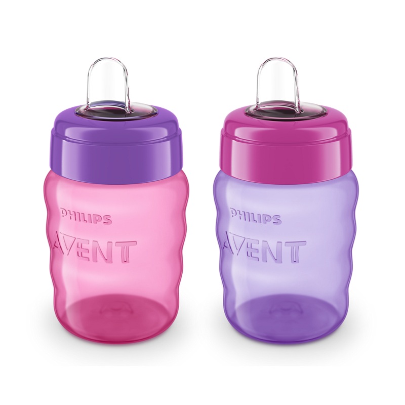 Avent My Easy Sippy Cup 9oz, 2 Pack - Pink & Purple