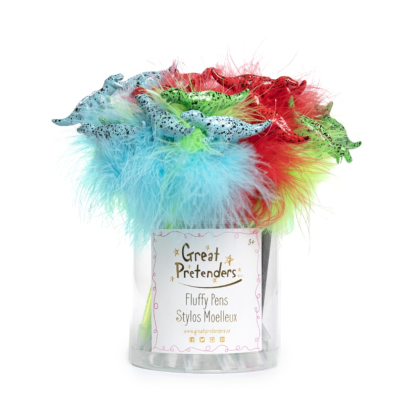 Fluffy Dinosaur Pens - Great Pretenders DISCOUNTED