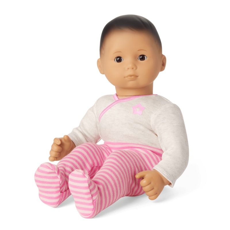 Bitty Baby Doll #4 with black hair in Pretty Pink