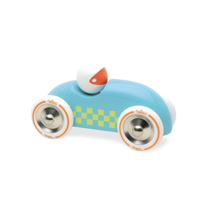 Medium Wooden Rally Car in Turquoise by Vilac