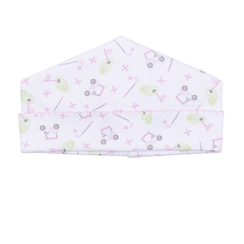 Tiny Tee Time Print Hat - Pink