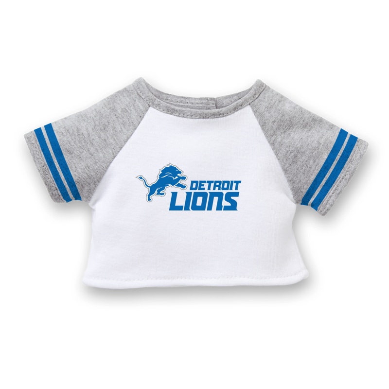 American Girl x NFL Detroit Lions Fan Tee for 18-inch Dolls
