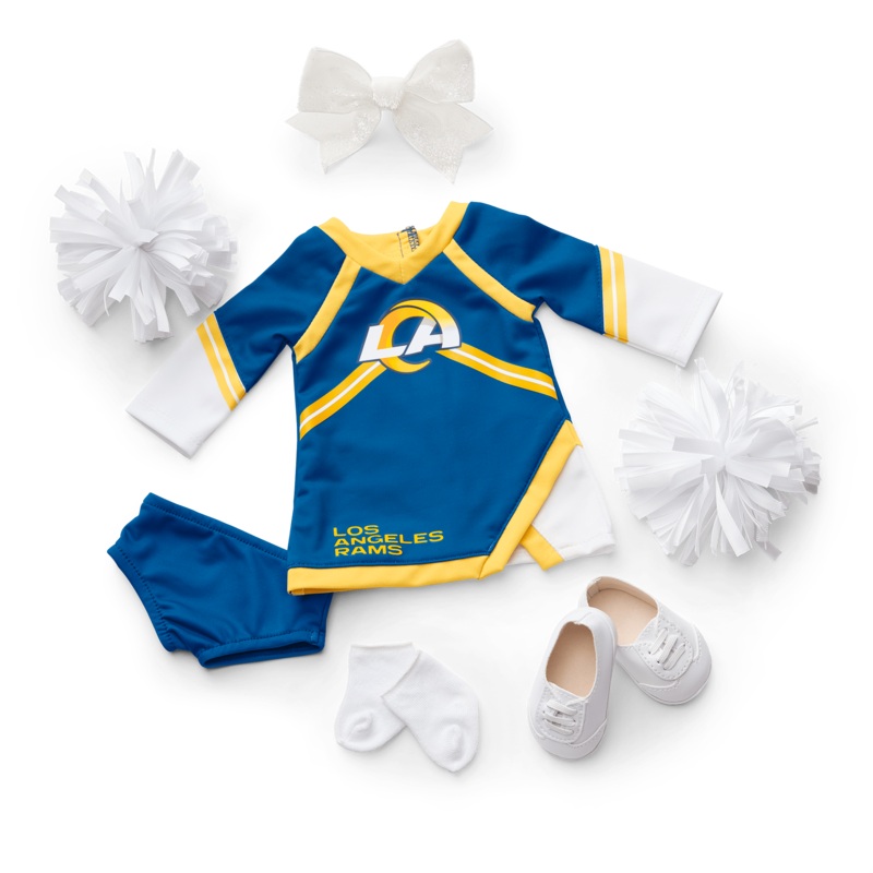 American Girl x NFL Los Angeles Rams Cheer Uniform for 18-inch Dolls