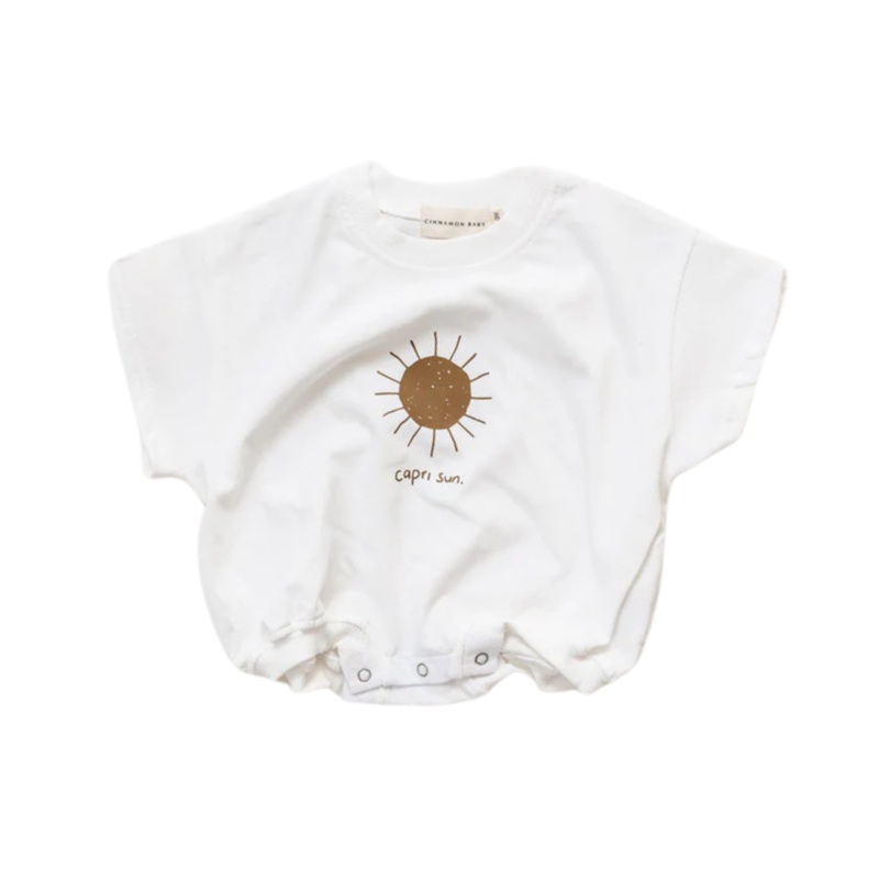 CINNAMON BABY CAPRI SUN T-SHIRT ROMPER