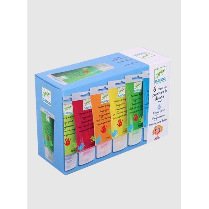 Djeco Set of 6 Finger Paint Tubes