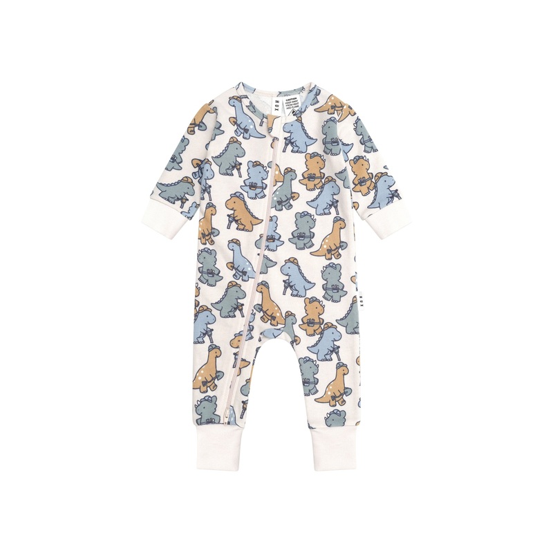 Huxbaby - Construction Dinos Romper - HB0061S24