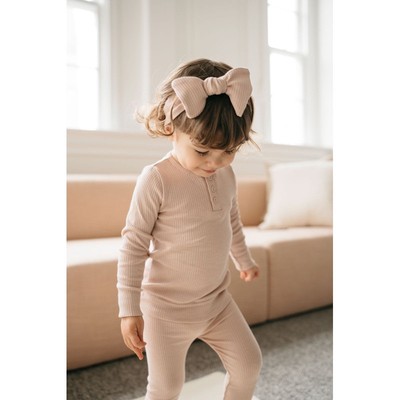 Organic Cotton Modal Lilian Headband - Dusky Rose