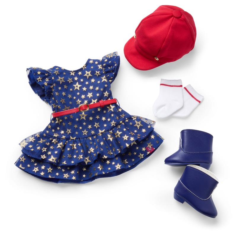 Team AG Navy Dress Set for 18-inch Dolls
