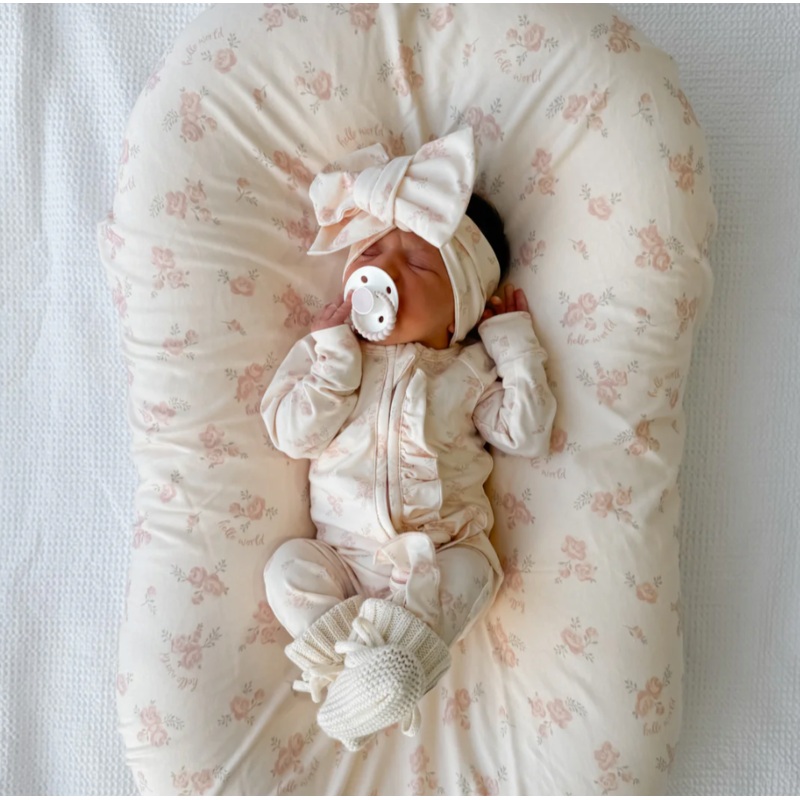 Frill Zip Romper | Country Floral - Little and Fern