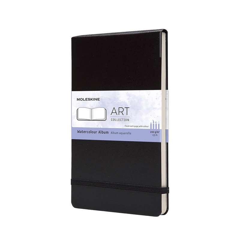 Pocket Watercolour Album (14.5cm) in Black by Moleskine