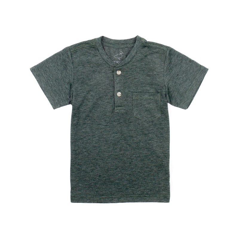 Boys Portland Henley SS Evergreen