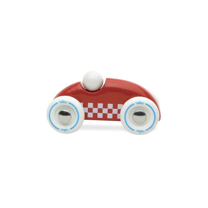 Mini Wooden Rally Car in Red by Vilac