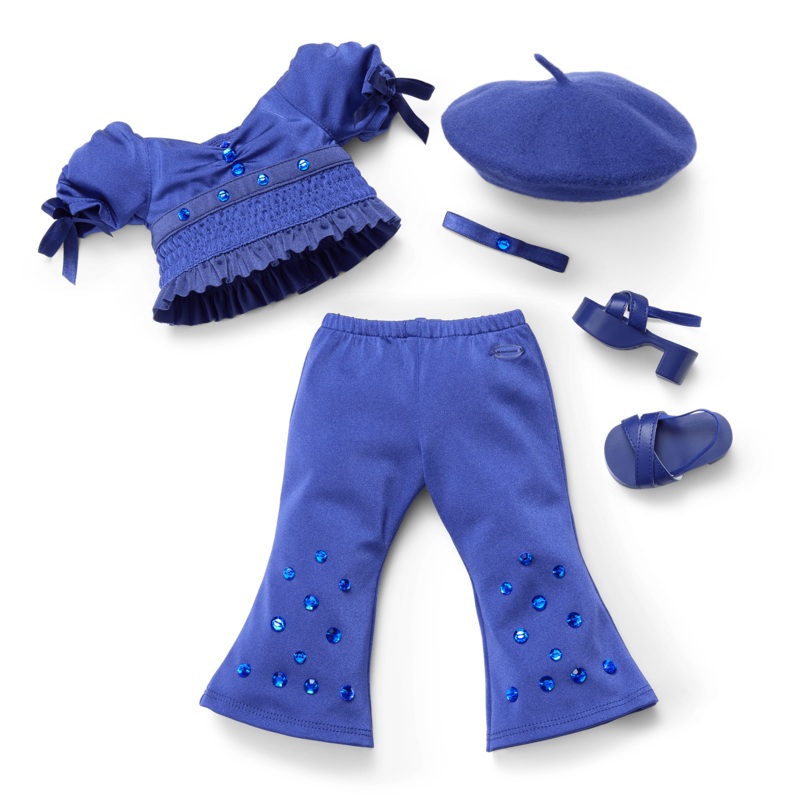 September Sparkling Sapphire Outfit for 18-inch Dolls