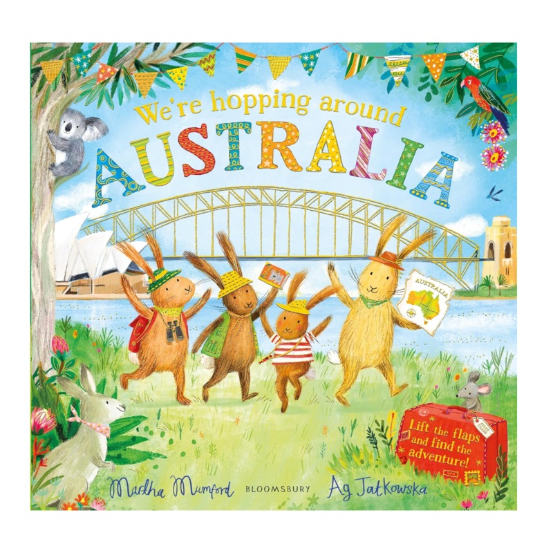 We're Hopping Around Australia: A Lift-the-Flap Adventure - Kids Book