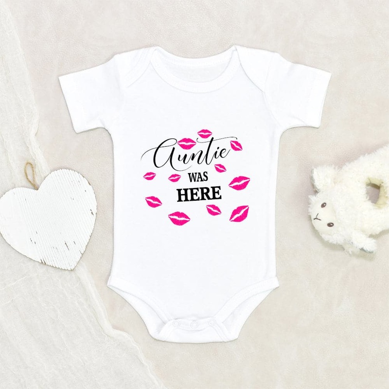 Auntie Baby Onesie - Auntie Kisses Baby Onesie - Cute Baby Clothes - Auntie Was Here Onesie