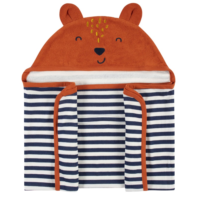 Boys Fox Bath Wrap