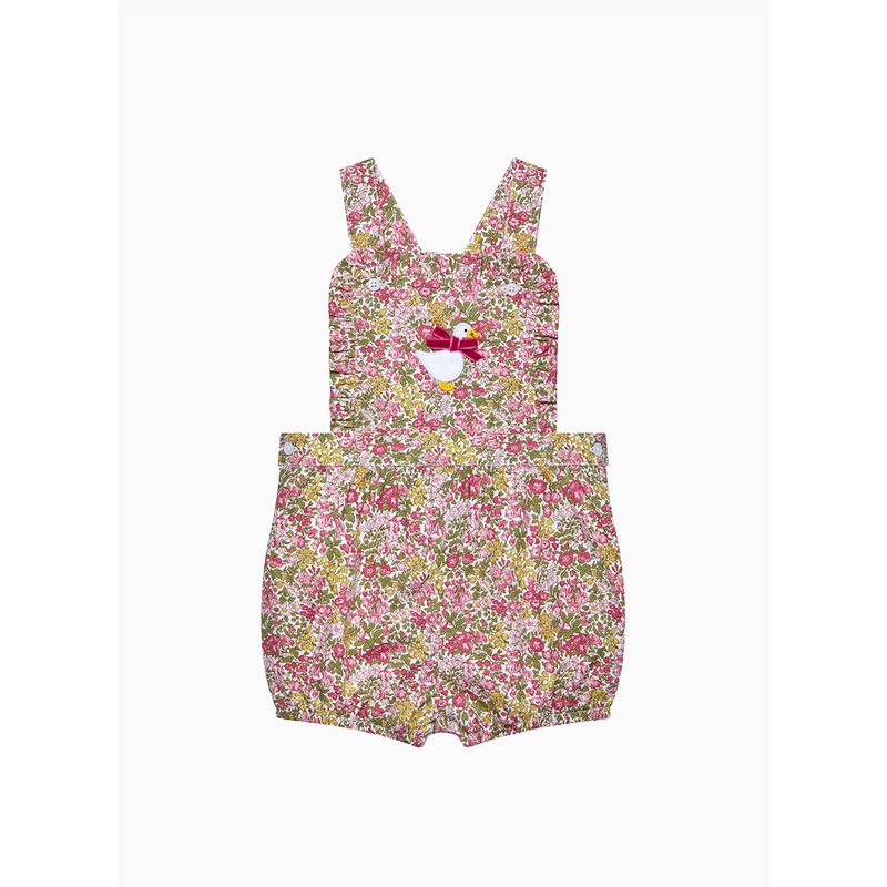 Baby Frilly Penny Floral Bib Shorts