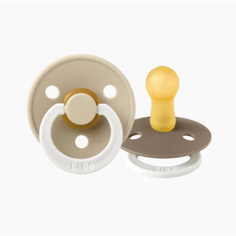 Bibs Dummies - Size One - Night Glow Vanilla / Dark Oak - BIBS Denmark