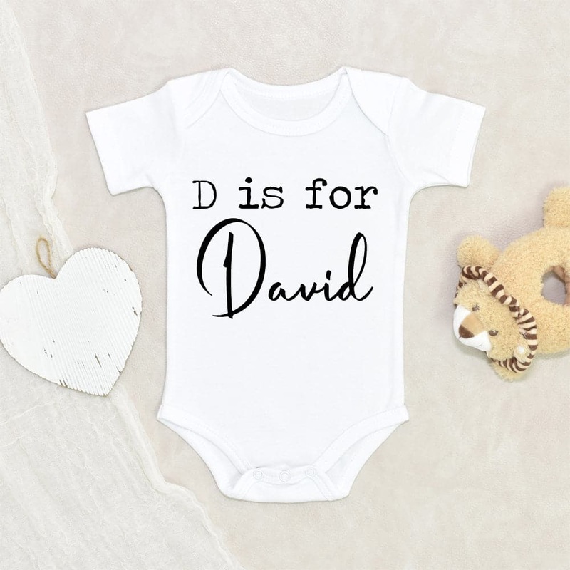 Boy Name Onesie - Unique Baby Boy Clothes - Personalized Baby Onesie - Boy Cute Custom Onesie