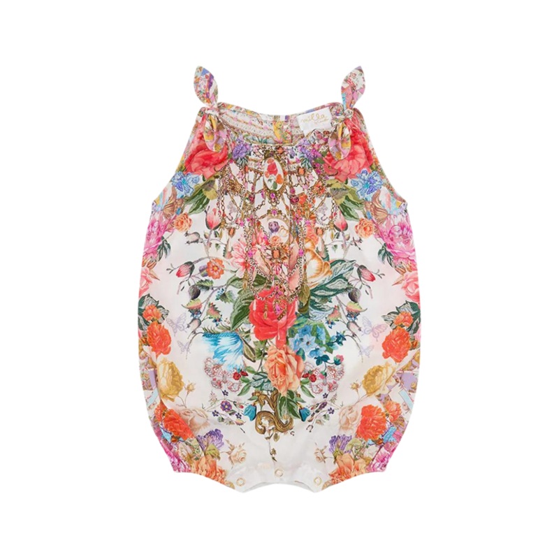CAMILLA BABIES TIE SHOULDER ROMPER - SEW YESTERDAY