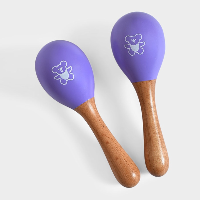 Playful Maracas Wooden Toy Pack of 2