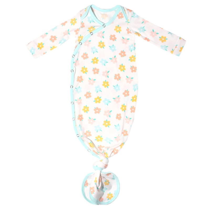 Newborn Knotted Gown - Daisy