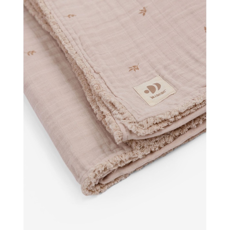 Large Muslin Blanket With Fringes 100*150cm