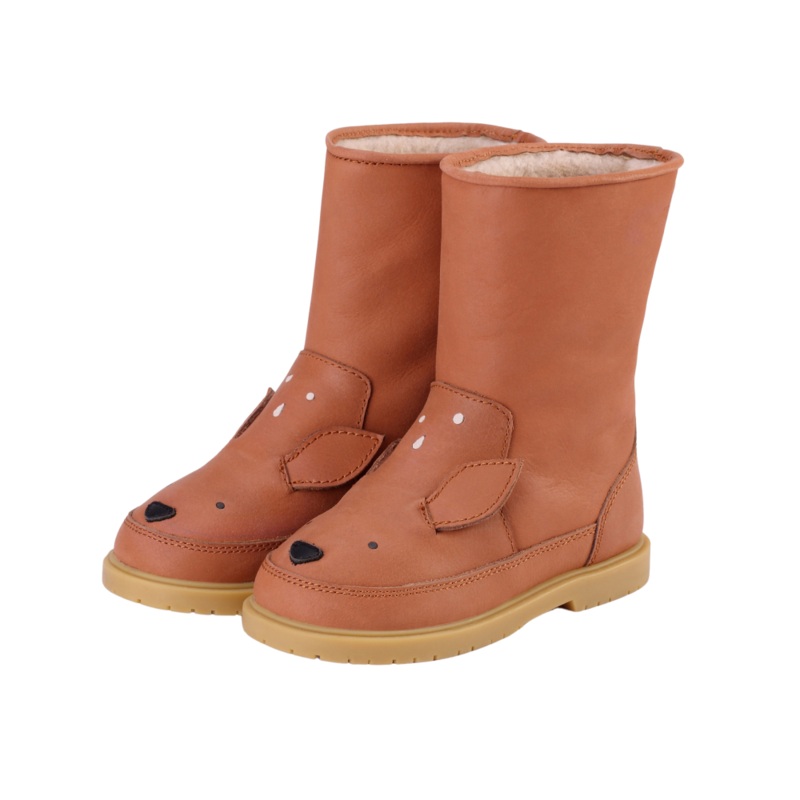 Wadudu Classic Boots | Deer | Walnut Leather