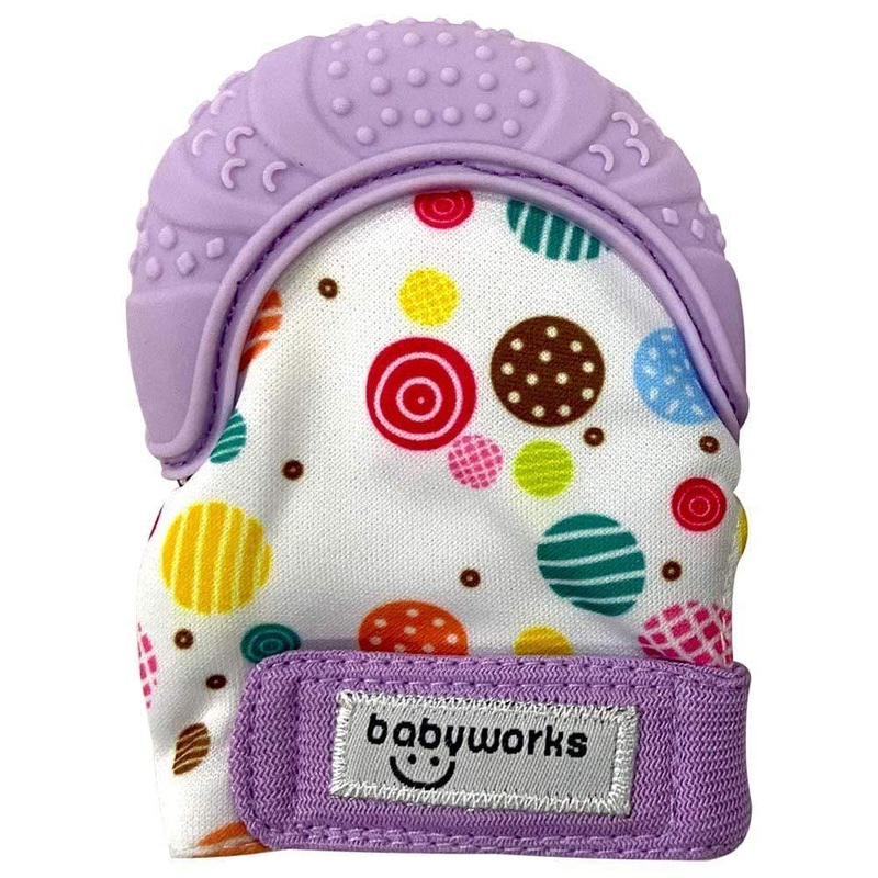 Baby Works Bibibaby Teething Mitts (Violet)