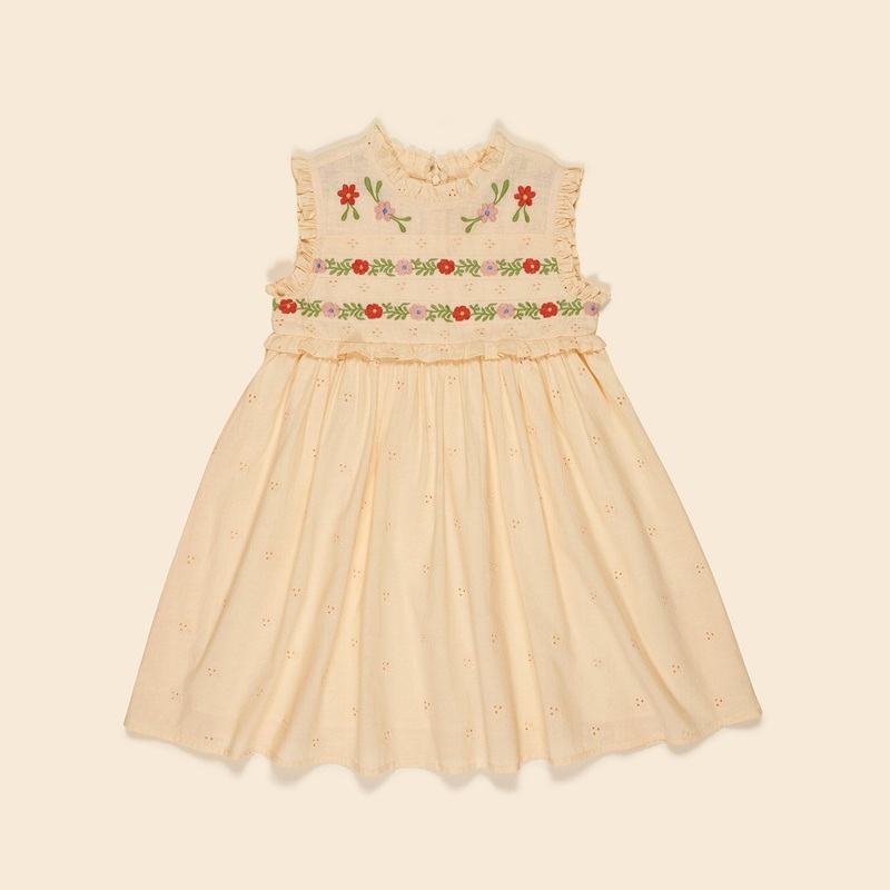 Cotton Irra Dress - Milk Prairie Broderie