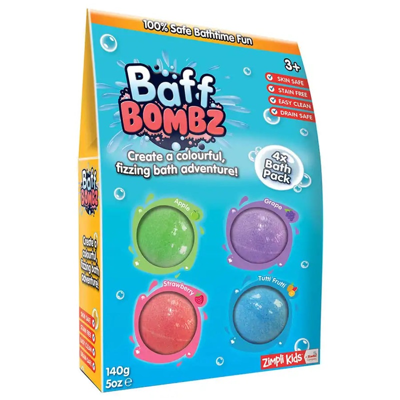 Zimpli Kids Baff Bombz 35g - Pack of 4