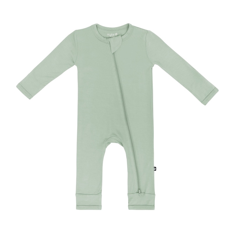 Zippered Romper in Thyme