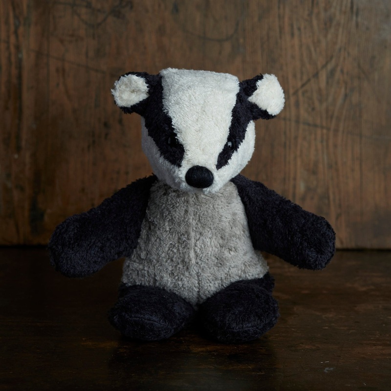 Cotton & Wool Medium Badger - Black & White