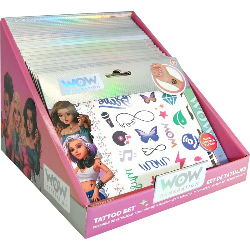 Wow Generation Tattoo Set of 50 Colour And B/W Tattoos