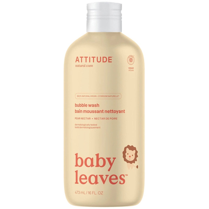 Attitude Baby Leaves Bubble Wash, Pear Nectar 473ml