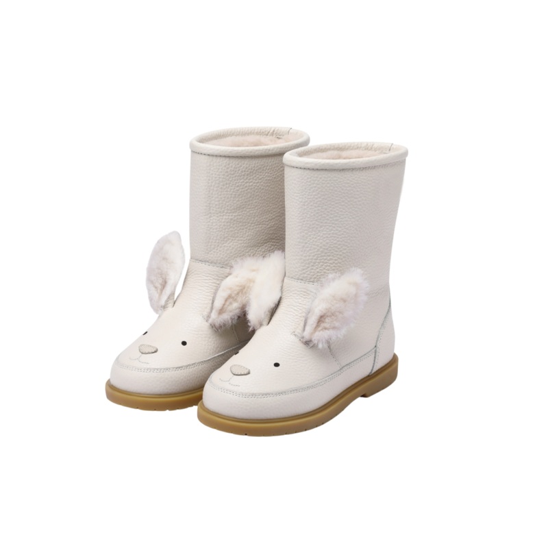 Wadudu Exclusive Boots | Rabbit | Off White Leather